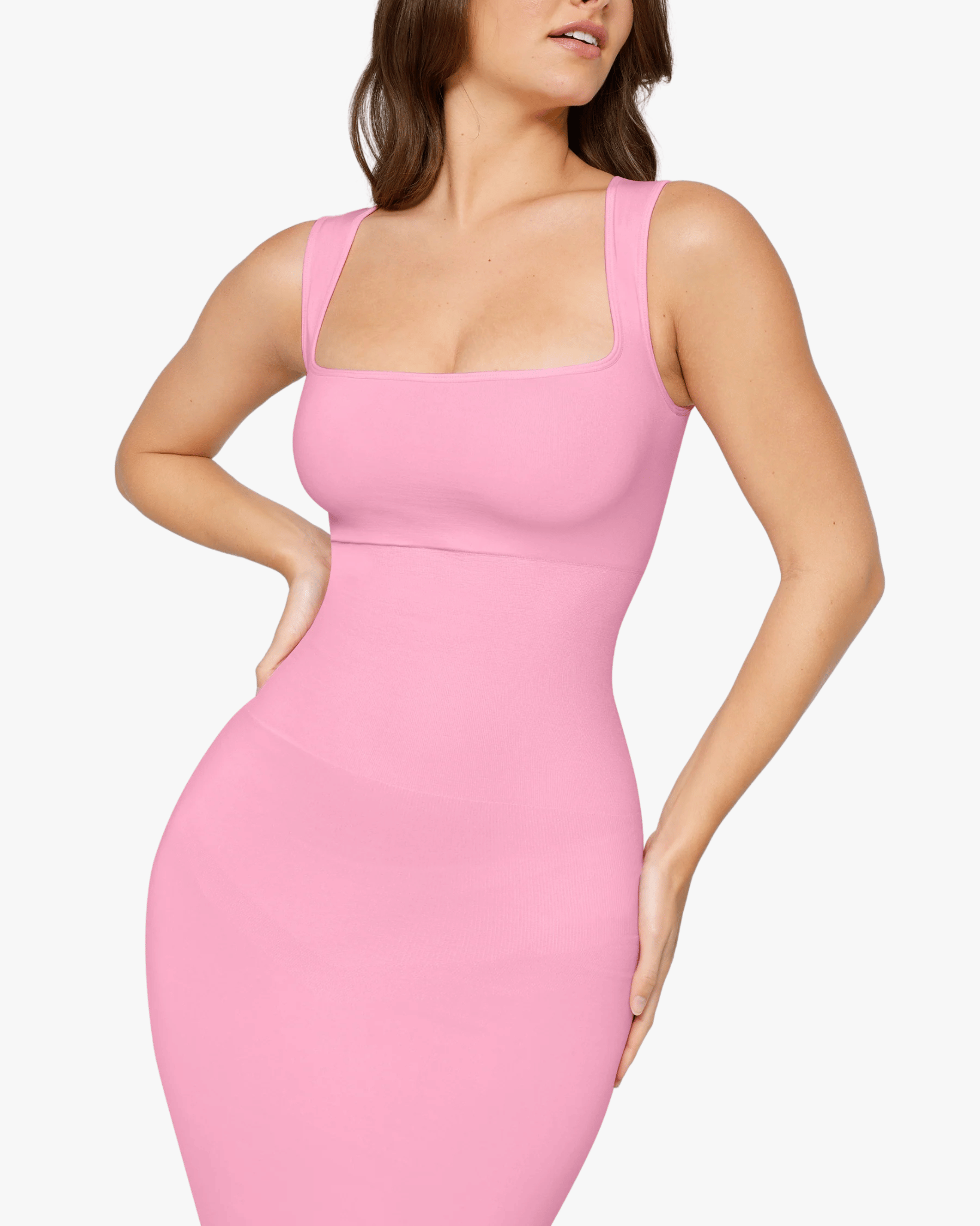 Seamline™ - Shaping Square Neck Midi Dress