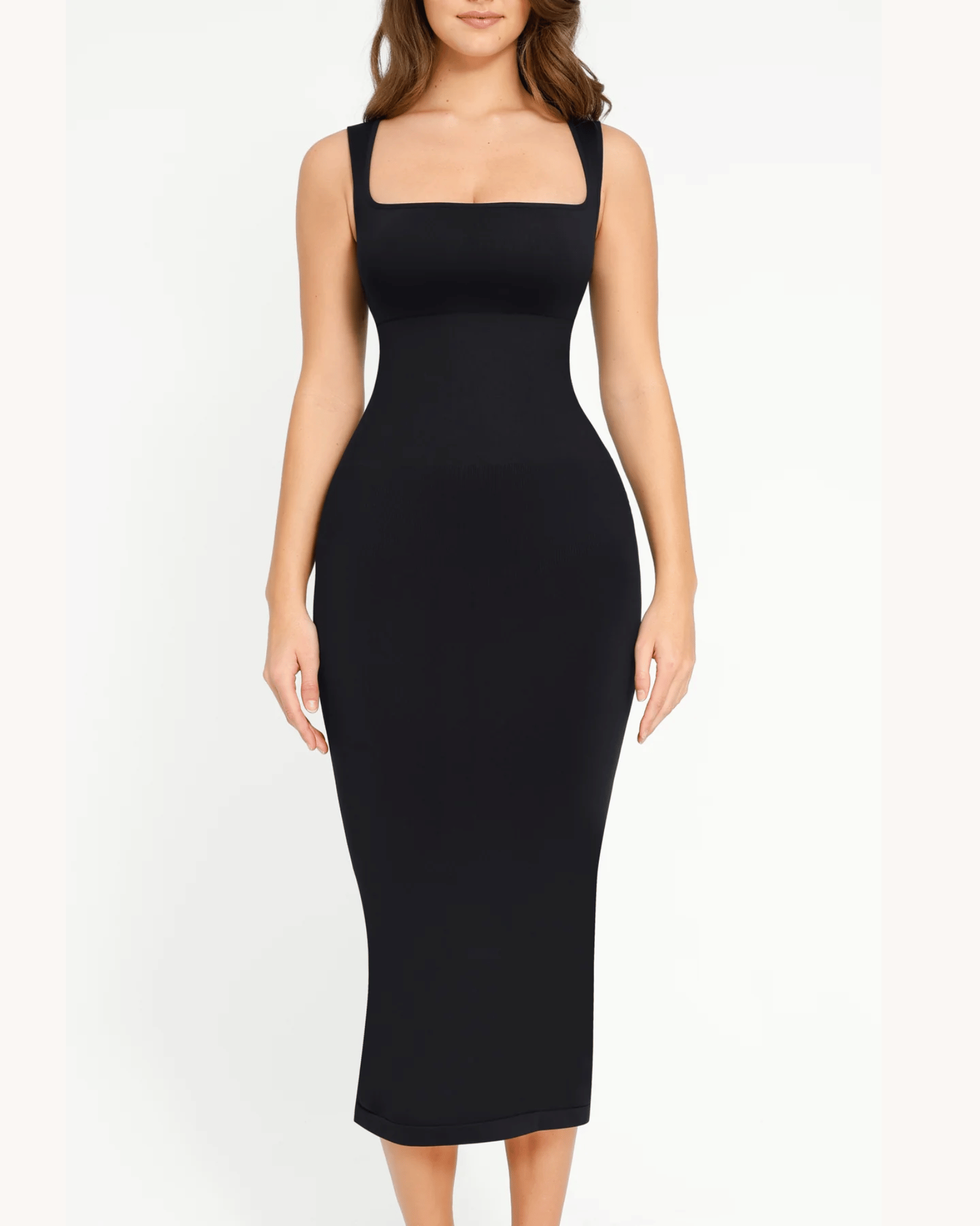 Seamline™ - Shaping Square Neck Midi Dress