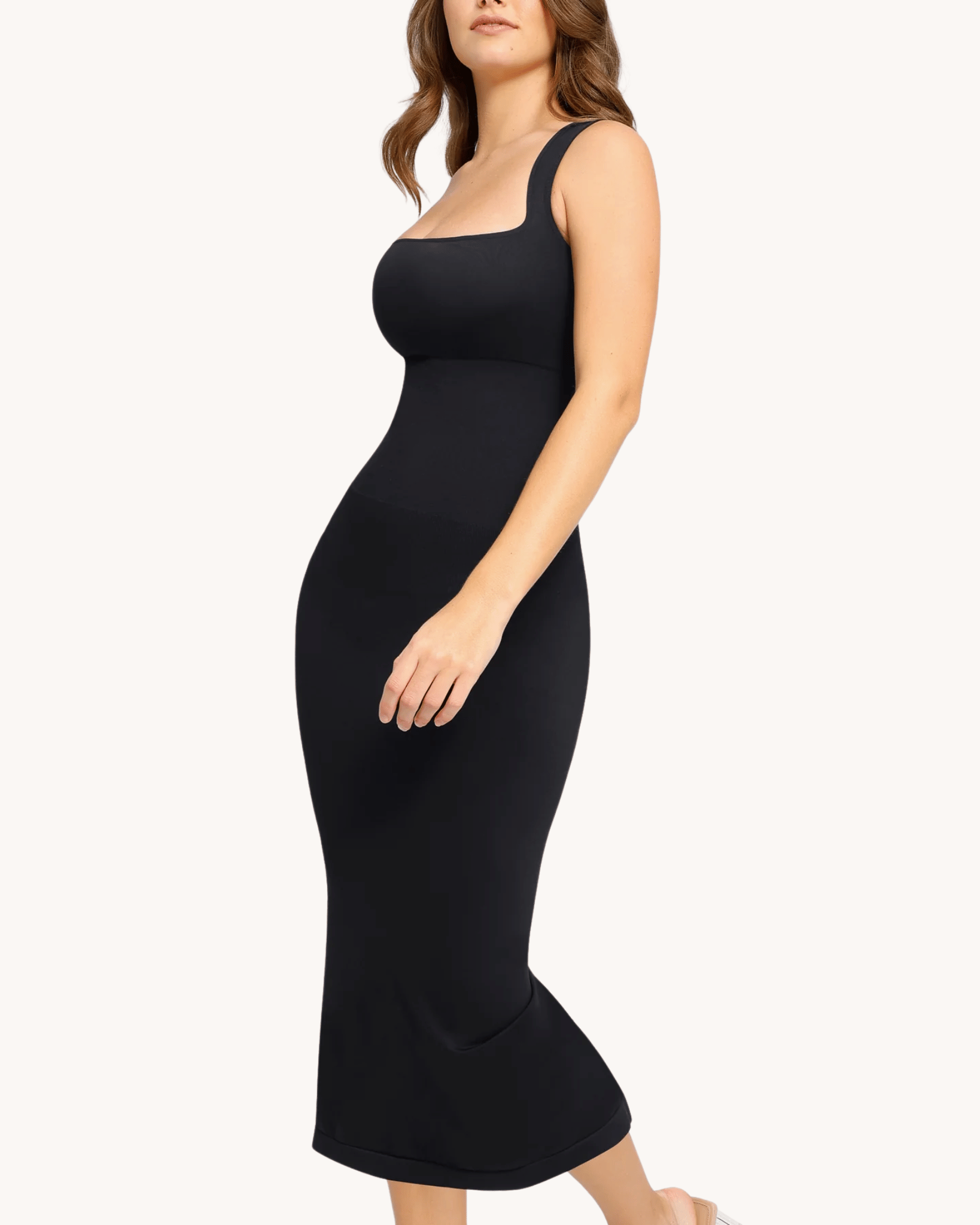 Seamline™ - Shaping Square Neck Midi Dress