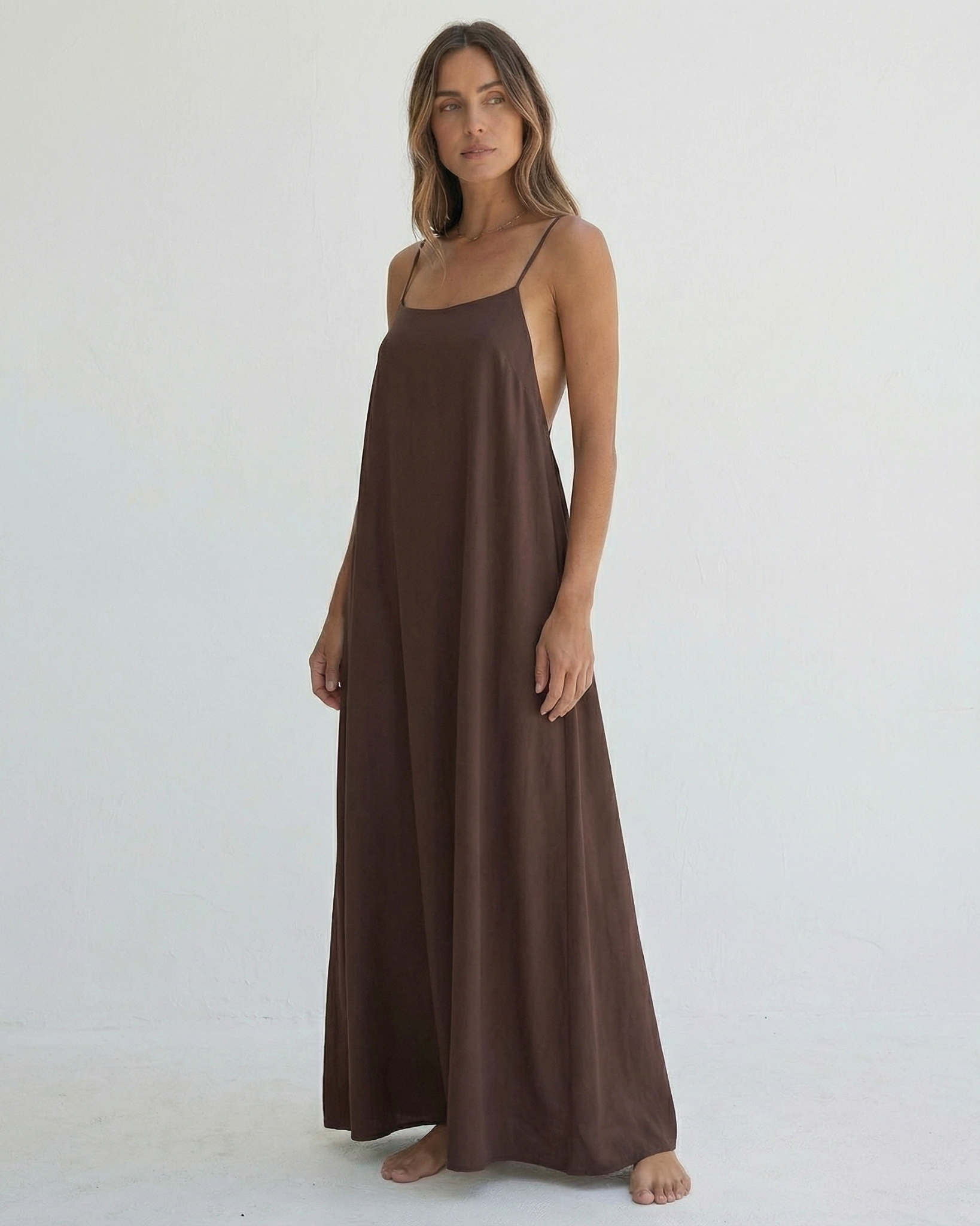 Backless Maxi Cami Dress