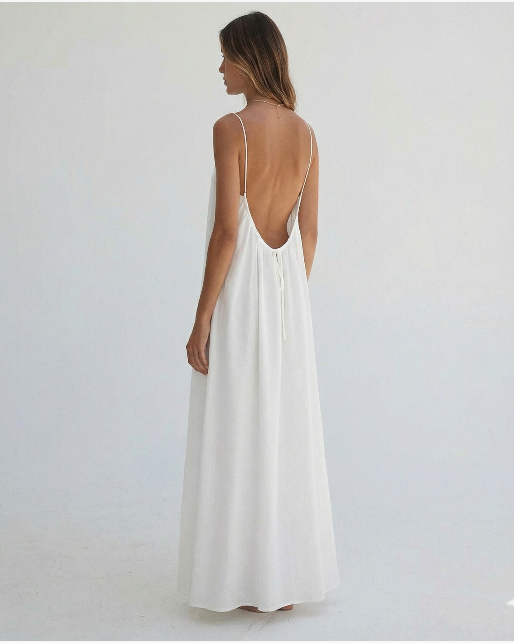 Backless Maxi Cami Dress
