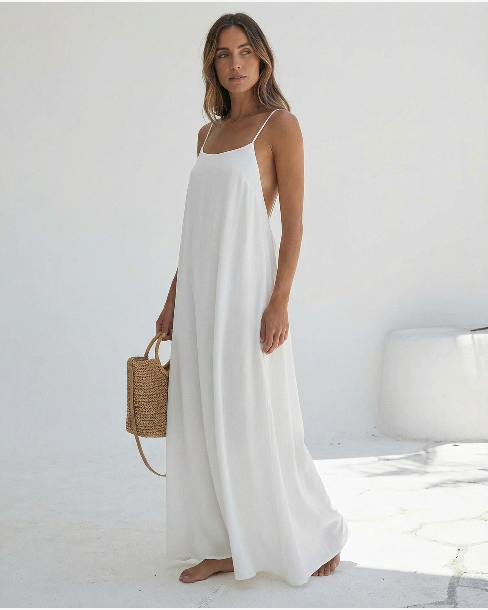 Backless Maxi Cami Dress