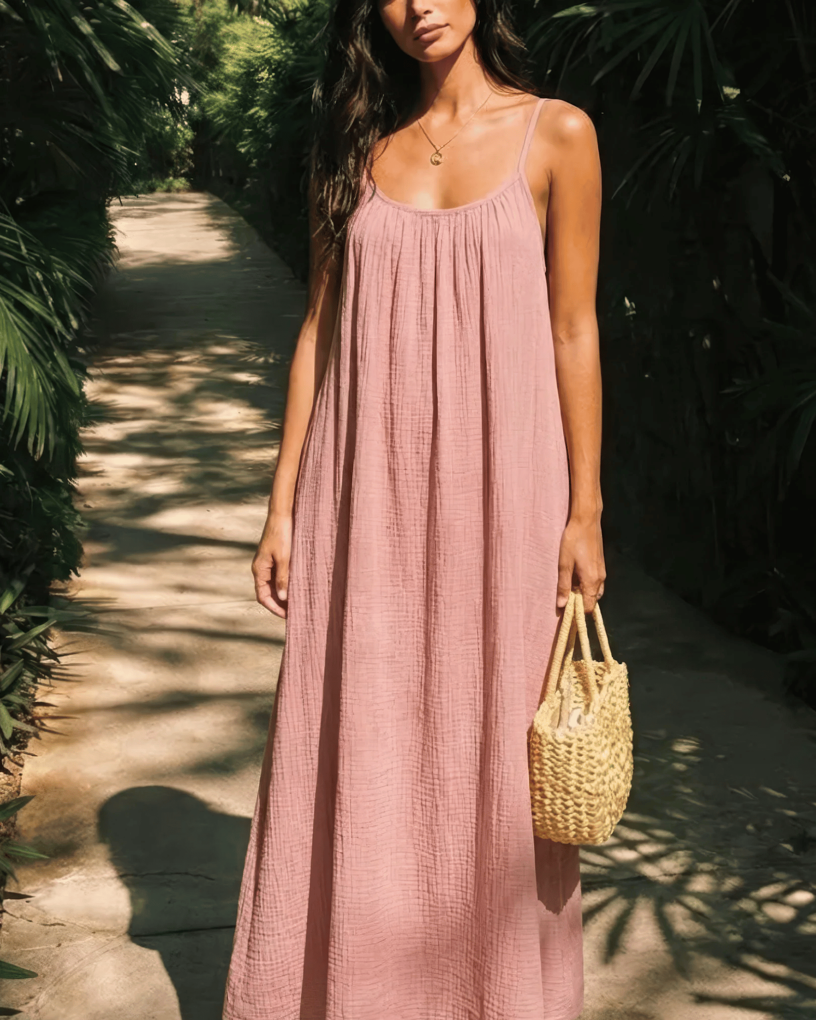 Backless Maxi Cami Dress