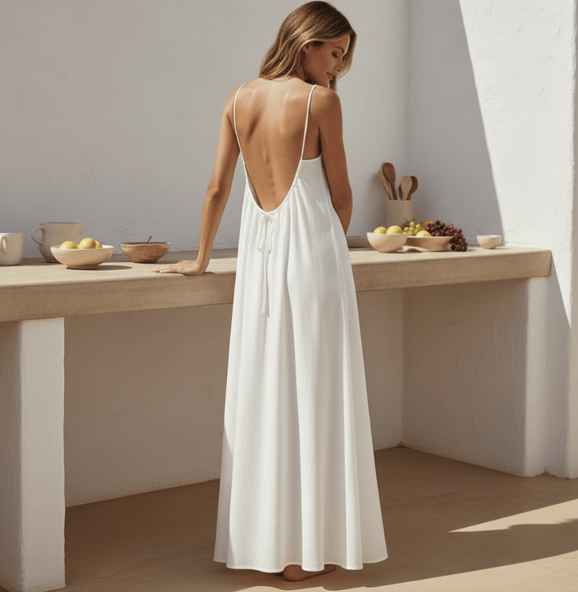 Backless Maxi Cami Dress