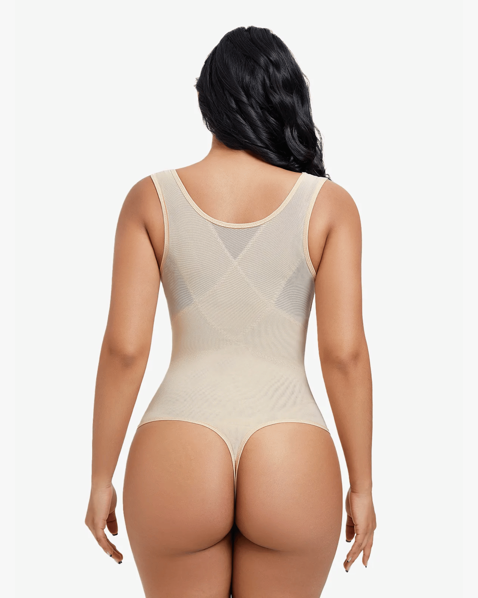 Seamline™ - Body moldeador sin costuras con escote en V profundo y sujetador extraíble