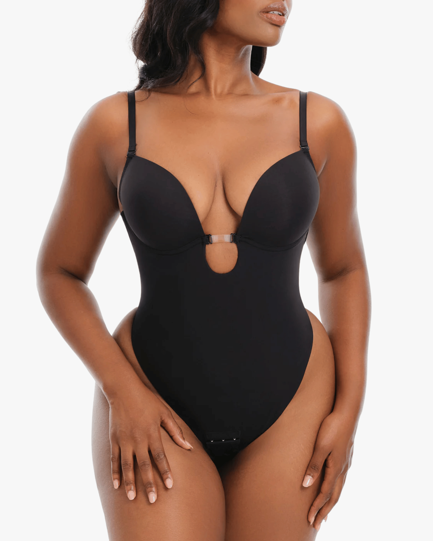 Seamline™ - Backless Plunge Smoothing Bodysuit