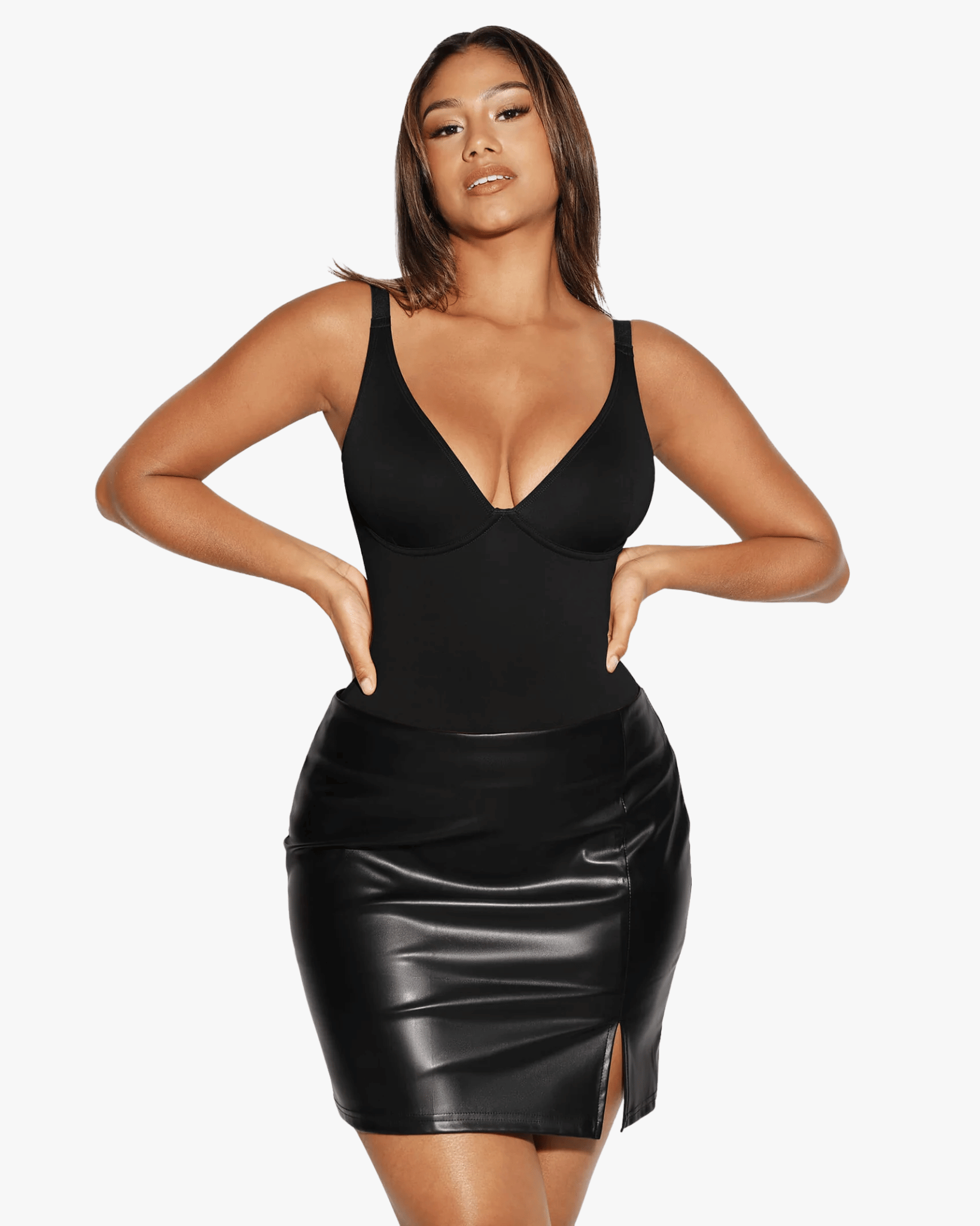 Seamline™ - Deep V Thong Bodysuit