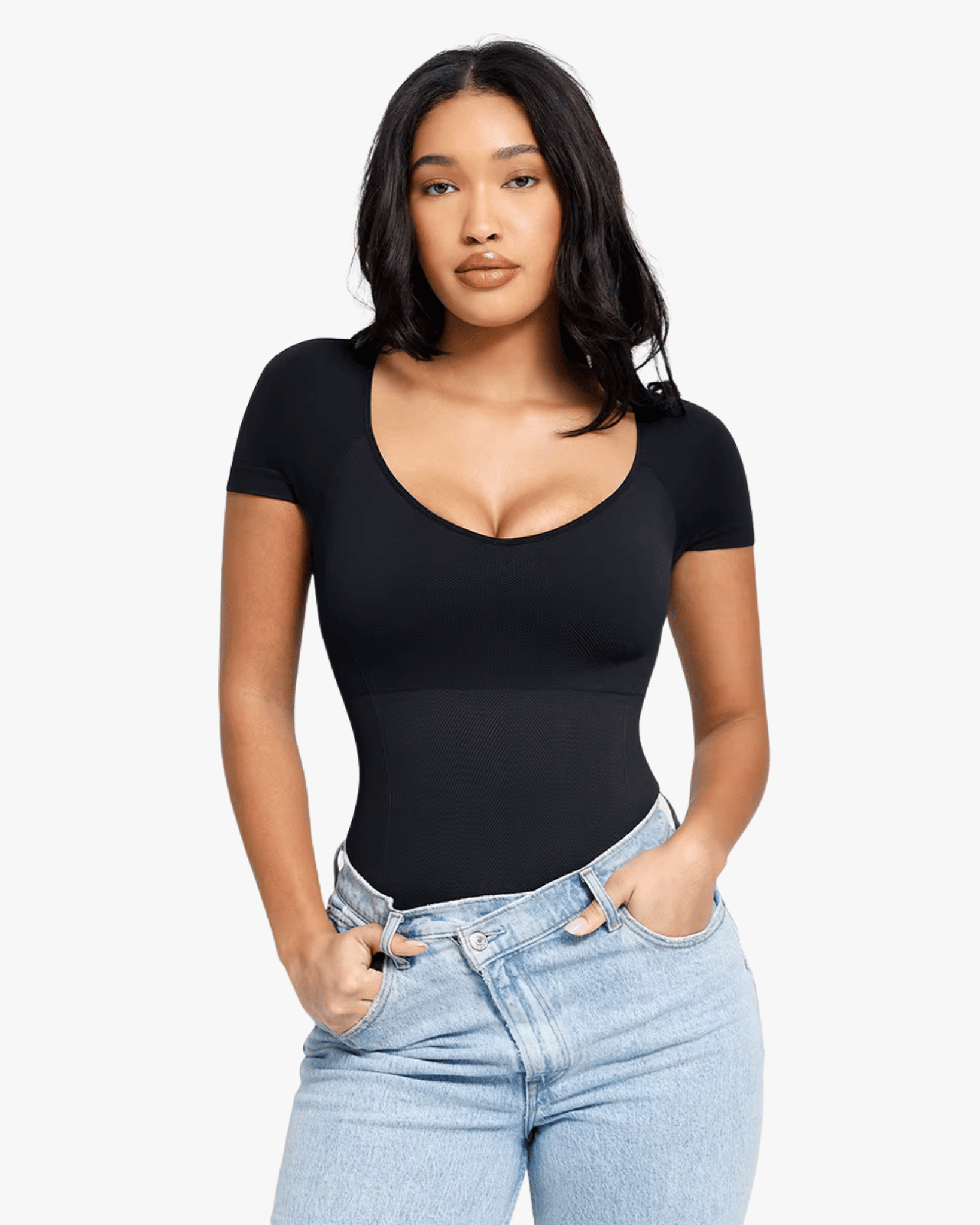 Seamline™ - Scoop Neck Slimming Tee Bodysuit