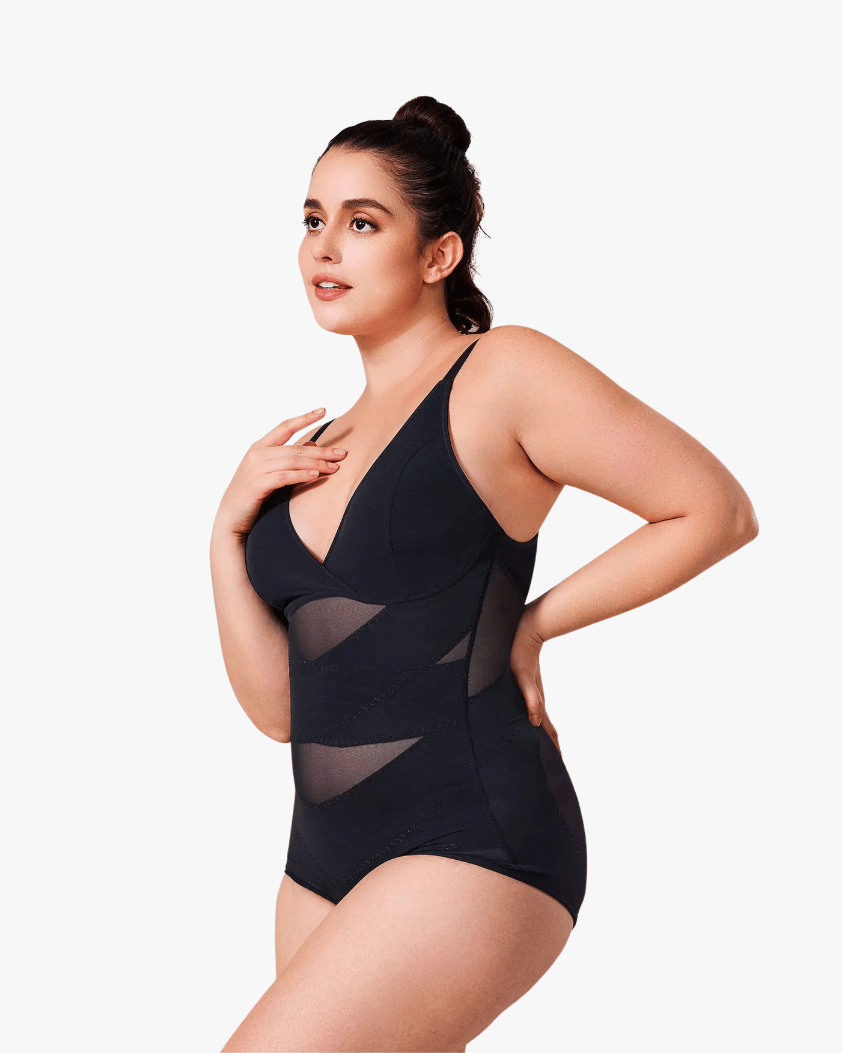 Seamline™ - Deep V Cross Compression Bodysuit