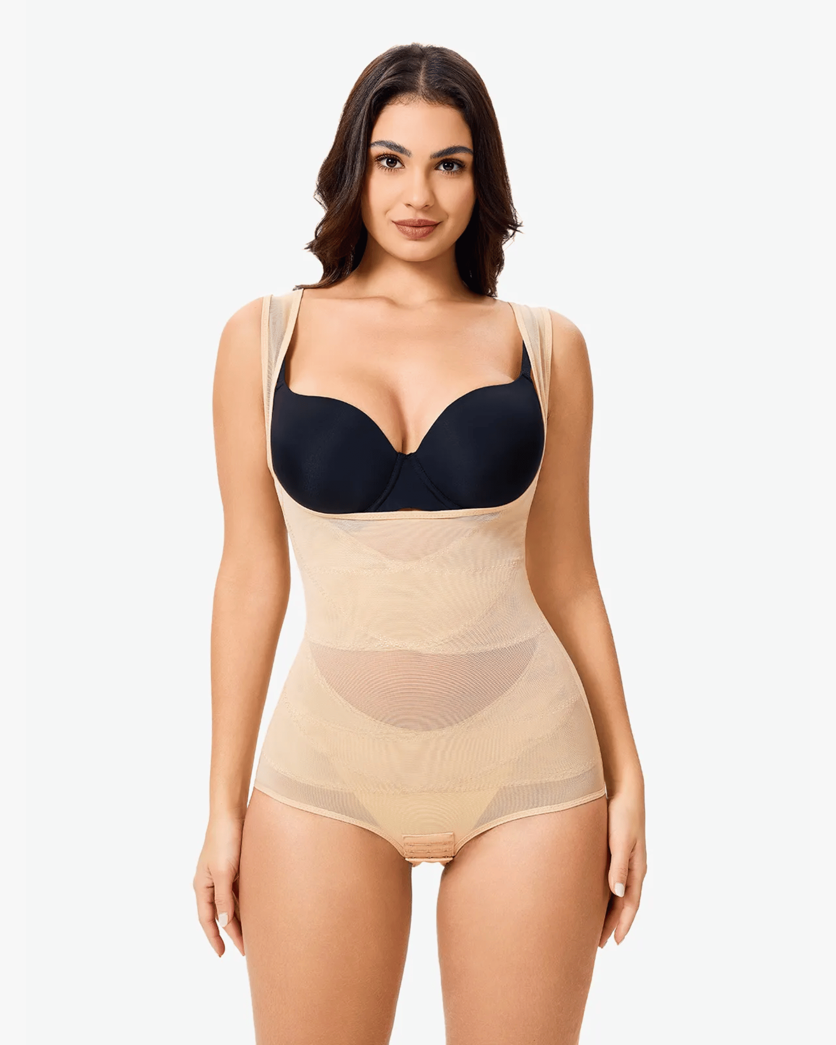 Seamline™ - Open Bust Cross Compression Bodysuit