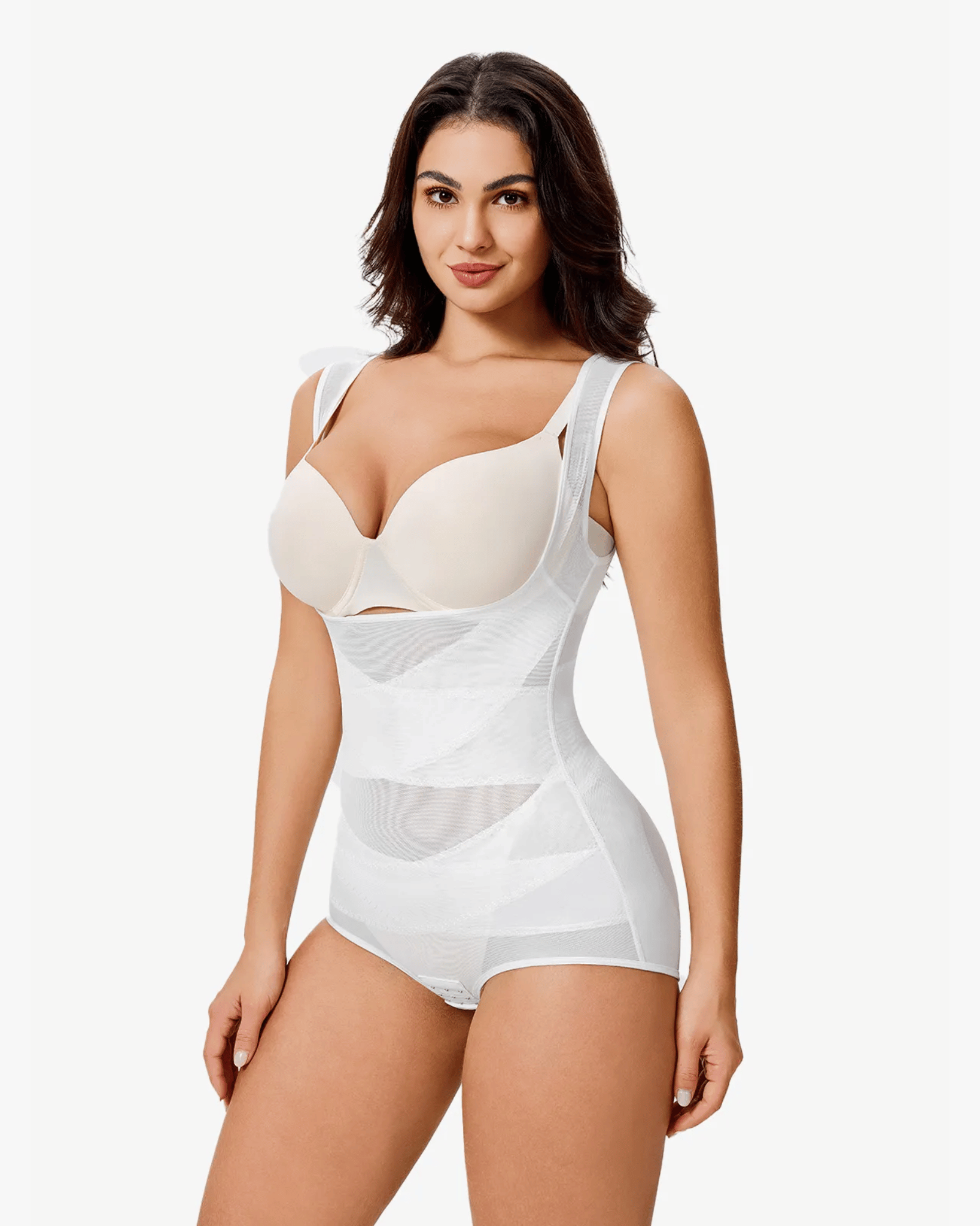 Seamline™ - Open Bust Cross Compression Bodysuit