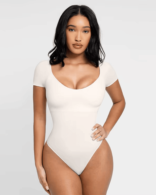 Seamline™ - Slimming Short Sleeve Scoop Neck Bodysuit