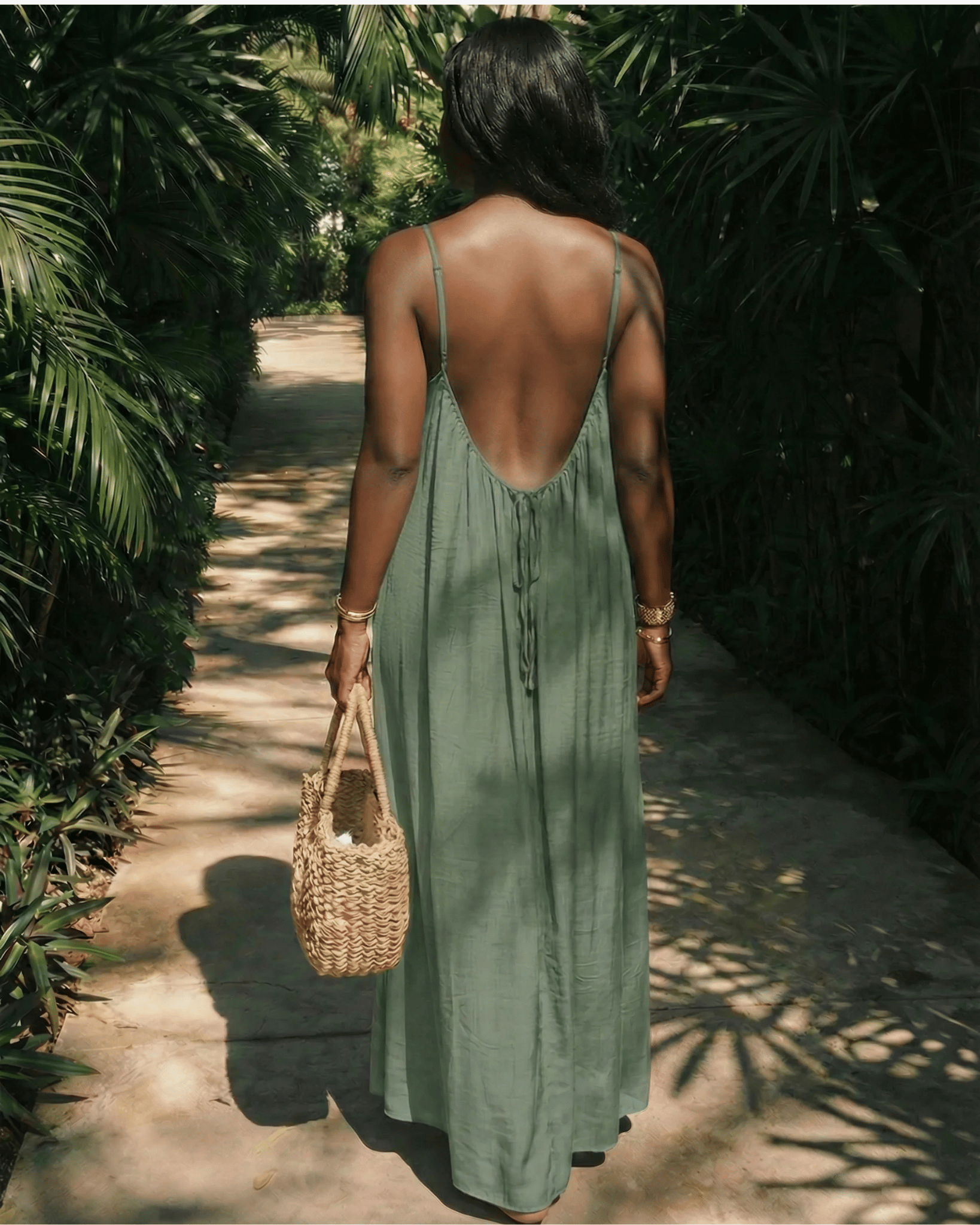 Backless Maxi Cami Dress
