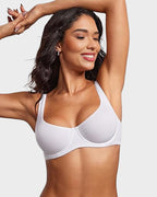 Underwire Support Seamless Unlined Balconette Bra Seamline
