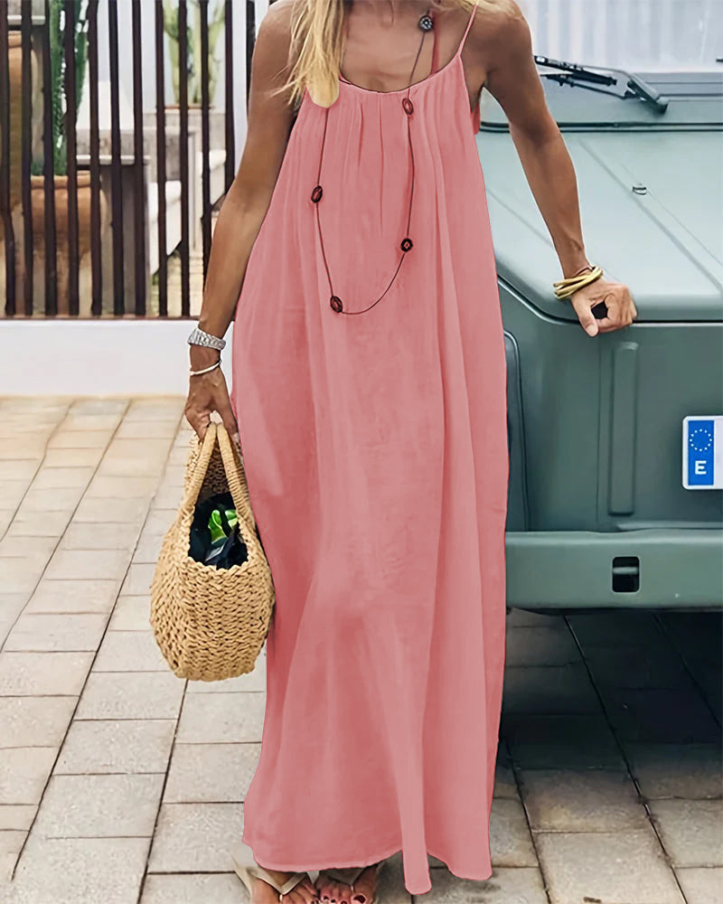 Backless Maxi Cami Dress