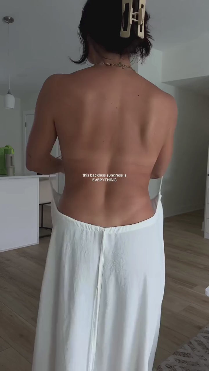 Backless Maxi Cami Dress | Mumu Dress